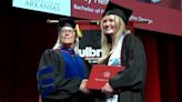 University of Arkansas graduates grateful for in-person commencement after COVID-19-affected high school graduation