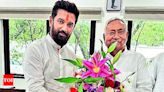 Chirag Paswan meets Nitish Kumar to discuss bridge collapses in Bihar | Patna News - Times of India