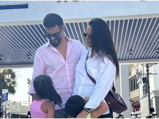 Neha Dhupia and Angad Bedi enjoy fun-filled holiday in Dubai with kids - Pics | Hindi Movie News - Times of India