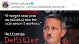 Painel: Presidente de conselho estadual compara Derrite a Hitler em postagem