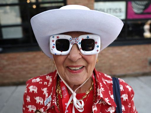 Glitter hats, golden sneakers and bandaged ears: The weird and wonderful fashions of the RNC