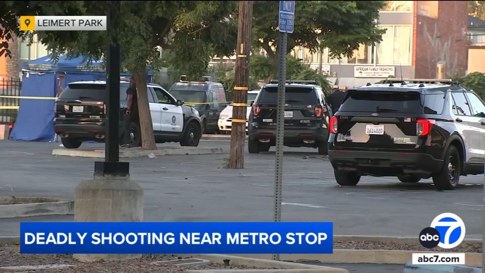 Man killed in gang-related shooting near Metro station in Leimert Park, LAPD says