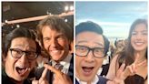 Ke Huy Quan can't stop posting heartwarming selfies with other celebrities like Tom Cruise and Anne Hathaway, and fans are loving it