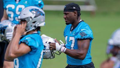 Panthers HC Dave Canales explains why Xavier Legette was on gunner drills