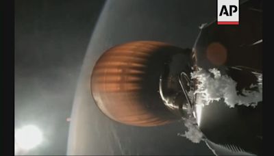 【原片】SpaceX獵鷹9號火箭故障升空任務失敗 「錯軌」放20枚「星鏈」衛星