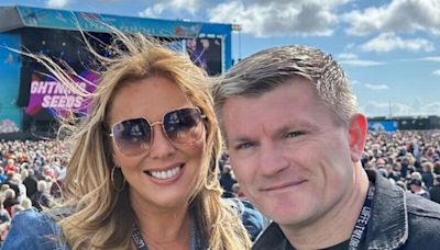 Claire Sweeney shares cosy snaps with Ricky Hatton as they enjoy festival date