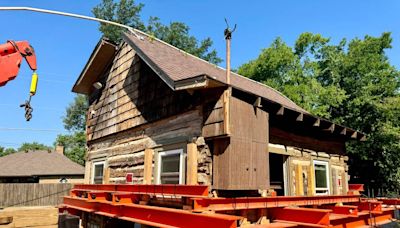 Grapevine moves 166-year-old Bushong Cabin as preservation effort begins