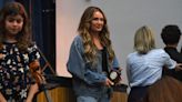 Country star Carly Pearce surprises Bearden Middle School students with instruments