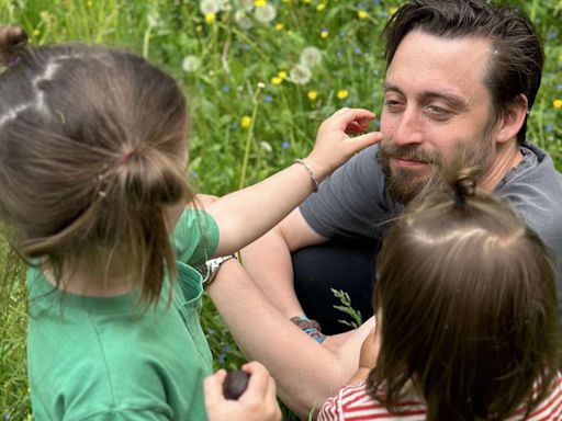 Kieran Culkin's Wife Shares Rare Photos of Him with Their Two Kids as They Celebrate Father's Day
