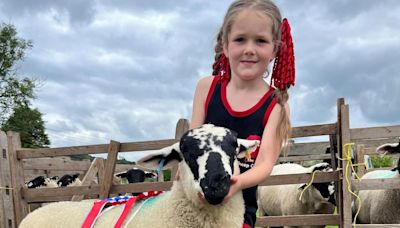 Seven year old Edie takes the championship at Lothersdale show