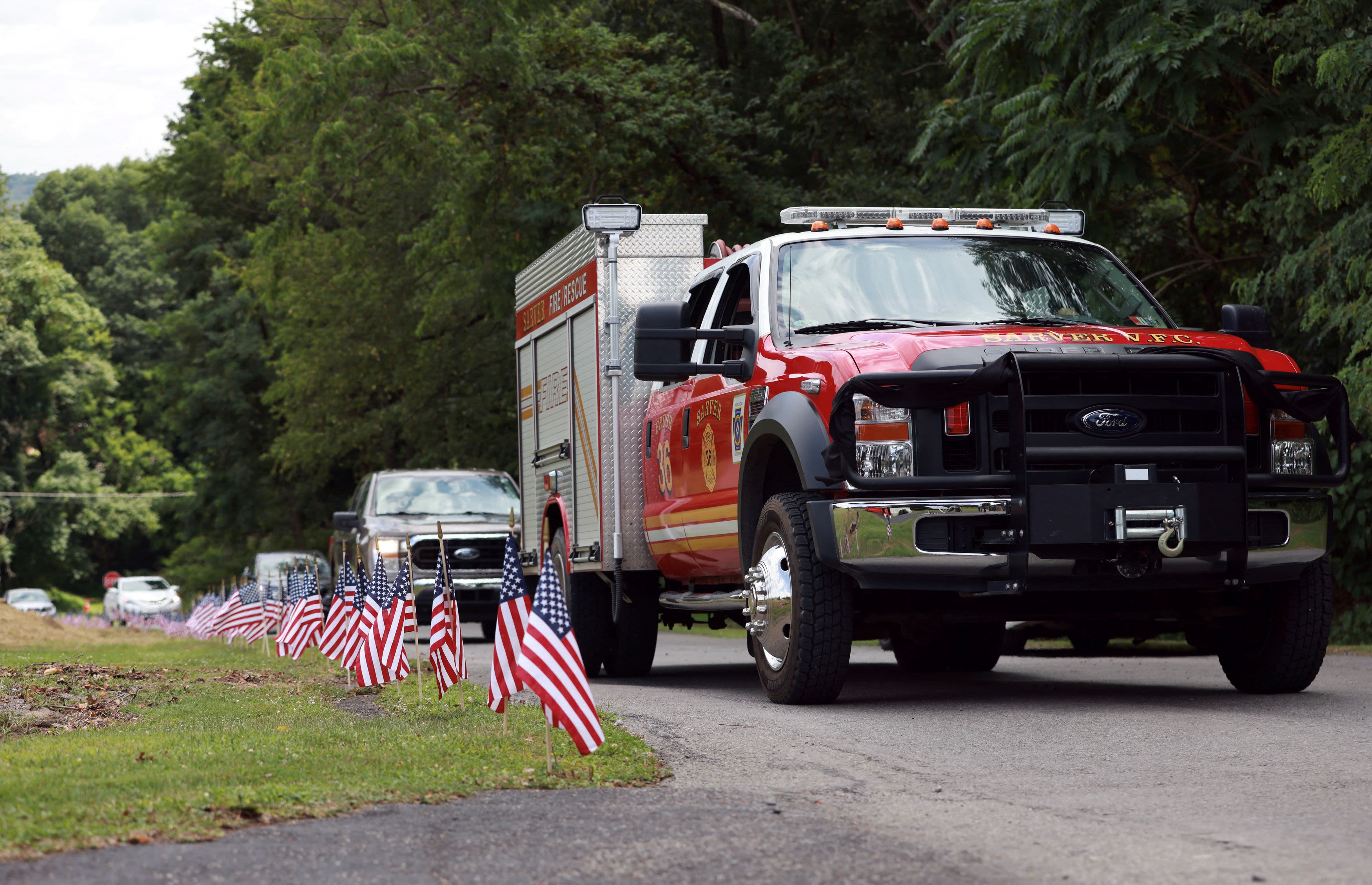 Hundreds gather to honor Corey Comperatore, killed in Trump rally shooting