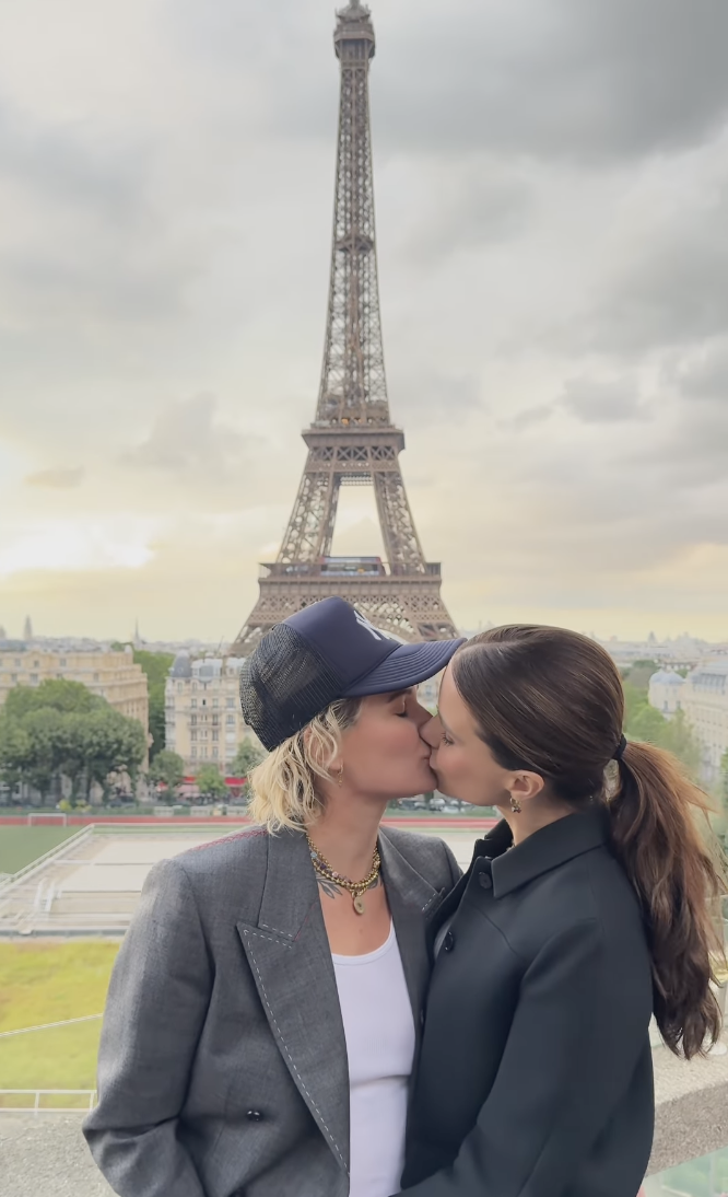 Sophia Bush and Ashlyn Harris Share Sweet Kiss During Trip to Paris: ‘Chasing Sunsets With You is My Favorite’