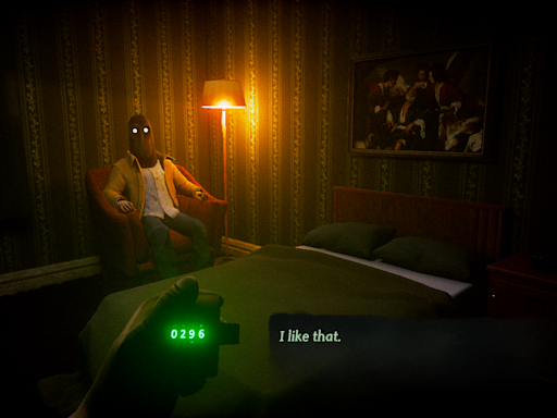 The new game from the maker of El Paso, Elsewhere is about a man in a chair in the corner of a dark hotel room, and yes, he wants to watch