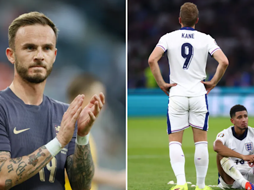 James Maddison reacts to England's painful Euro 2024 final defeat to Spain