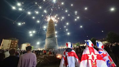 Hundreds of bonfires to be lit in loyalist areas of Northern Ireland