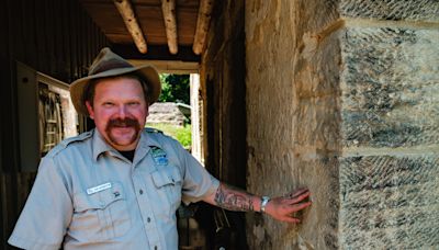 Kennedy Stone House stands alone amid the rolling hills of Salt Fork State Park. Why?