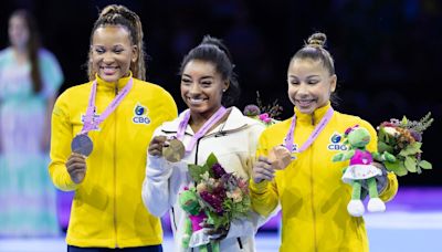 Simone Biles Defeats Toughest Competitor—Brazil’s Rebeca Andrade—In All-Around Final