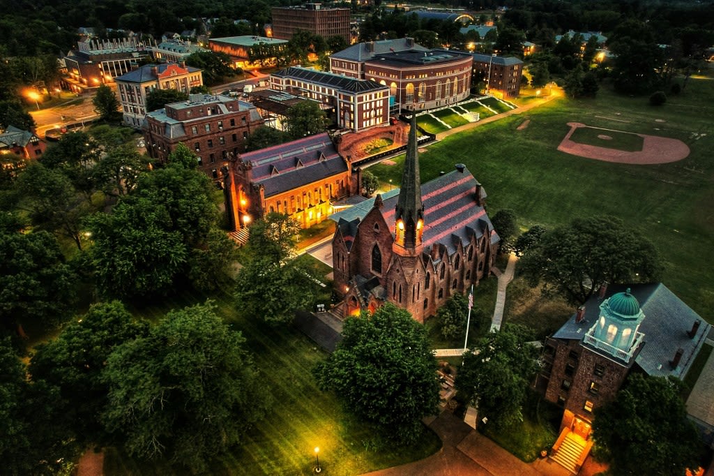 Wesleyan University students protesting Israel-Gaza war set up encampment