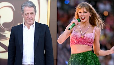 Taylor Swift Stans Hugh Grant Stanning Her ‘Gigantic’ Boyfriend