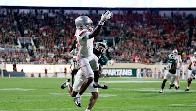 LeBron James blown away as Ohio State freshman Jeremiah Smith makes 2 one-handed catches on same drive