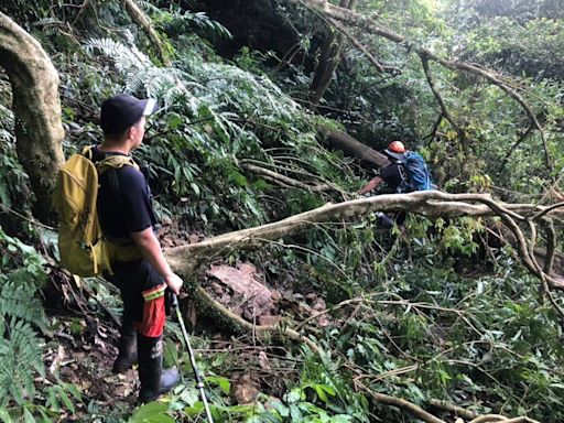 登三峽白雞山遇崩塌迷路 消防協助下山