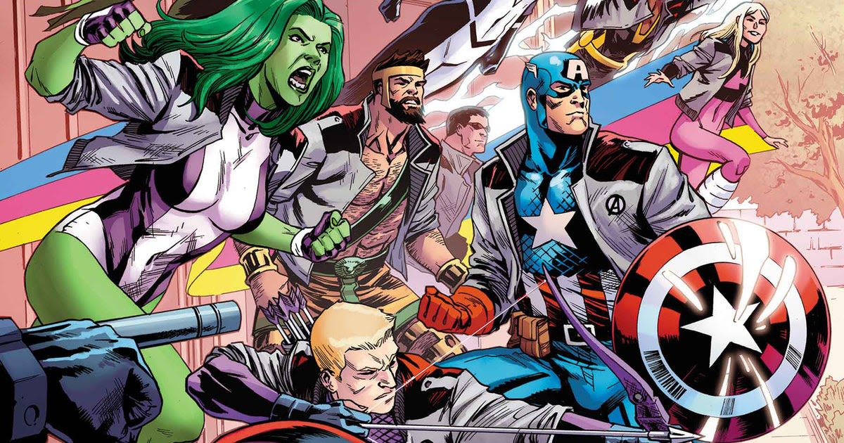 Captain America has assembled his own team of Avengers - including Night-Thrasher, Photon, She-Hulk and a Power Pack kid all grown up