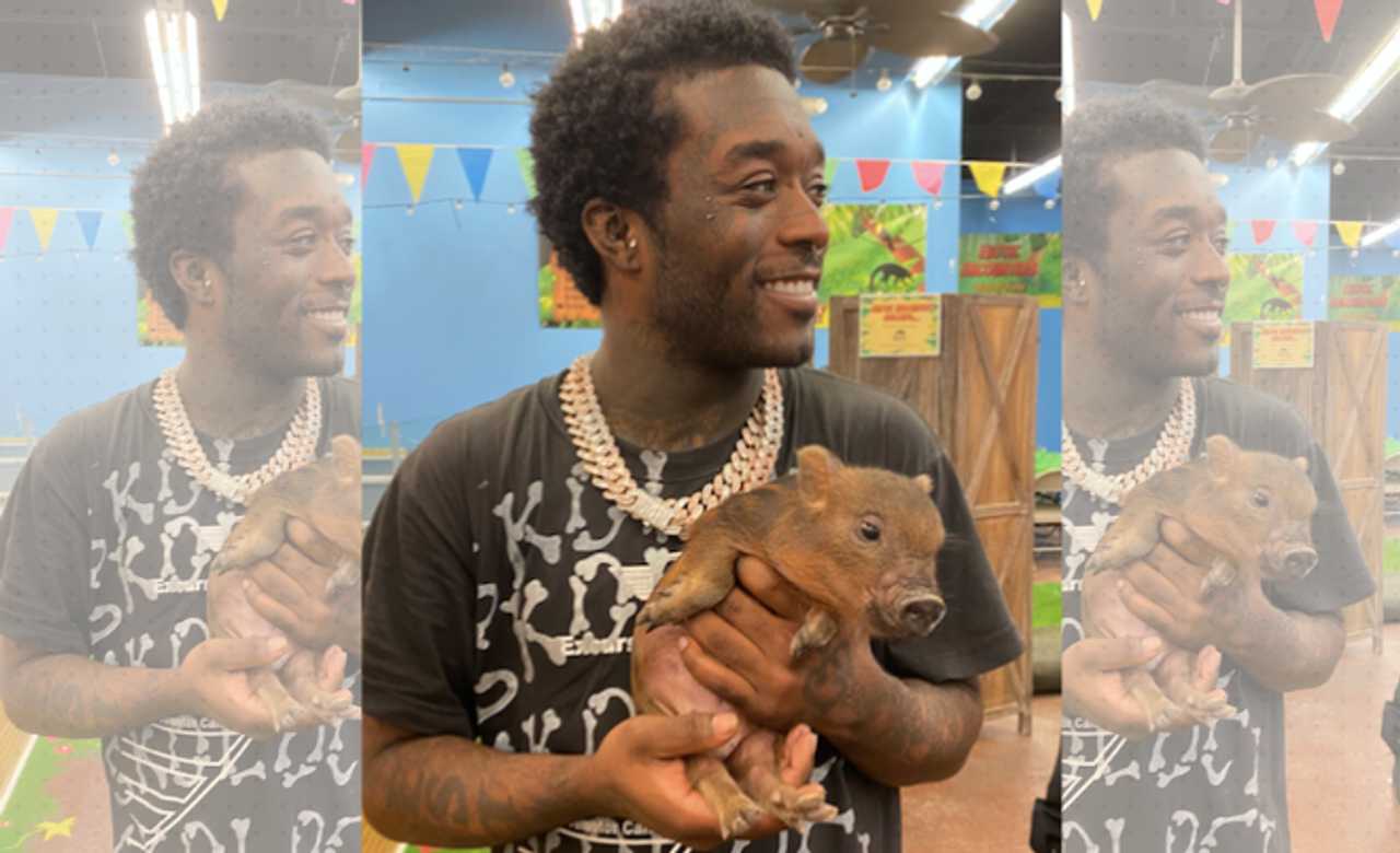 Rapper Lil Uzi Falls In Love With Mini Pig At NJ's Largest Exotic Pet Store In Lodi