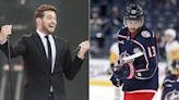 Michael Bublé takes jab at Johnny Gaudreau, pokes fun at Flames' arena