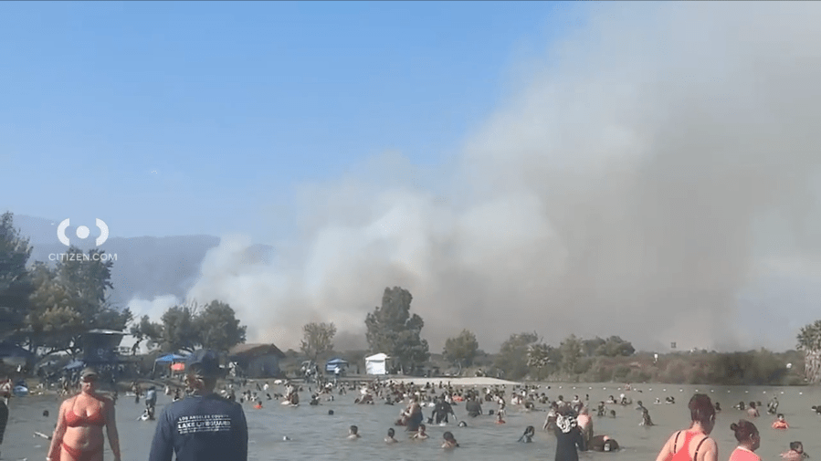 Crews battle Irwindale vegetation fire near Santa Fe Dam and Highway 210