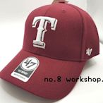 【帽子館】47 BRAND MLB 美國大聯盟遊騎兵隊混羊毛棒球帽【BDH001D6】(深紅色)