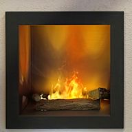 Uses electricity to produce heat and a flame-like effect Does not require ventilation or a chimney Can be easily installed and moved May not provide as much heat as other types of fireplaces