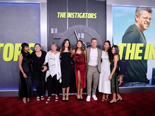 Matt Damon, wife Luciana Barroso make rare appearance with 4 daughters