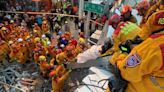 Hundreds stranded and buildings collapse as Taiwan is hit by powerful earthquake