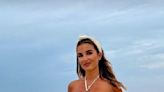 Jessie James Decker Stuns in a Tiny Bandeau Top While at the Beach