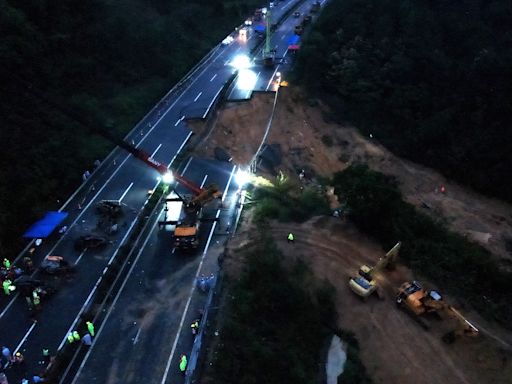 大雨掏空路基？廣東高速路面塌陷「死亡數攀升至36人」 民眾挽袖獻熱血