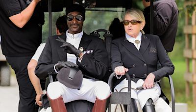Snoop Dogg and Martha Stewart Go Viral in Matching Horse Riding Outfits at Olympics