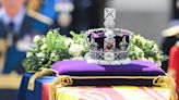 Members Of The Royal Family Gathered For The Queen's Coffin Procession In London