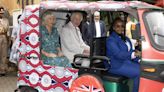 Charles and Camilla use electric tuk-tuk at end of Kenyan tour