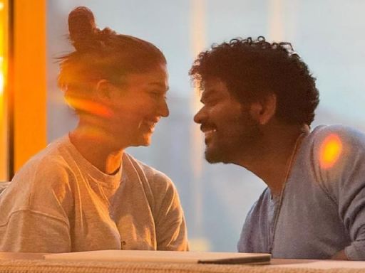 PHOTOS: Nayanthara and Vignesh Shivan share dusk time romance under the yellow sun in Hong Kong