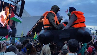 Banksy slams Home Secretary’s criticism of his Glastonbury small boats artwork