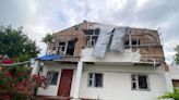 Debris of fallen Shahed drones damage house and power transmission line in Dnipropetrovsk Oblast