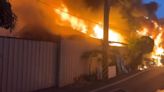 嘉義市驚傳大火！文化路鐵皮工廠「燒成一片火海」