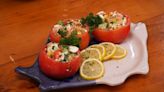 Shrimp Stuffed Creole Tomato Salad