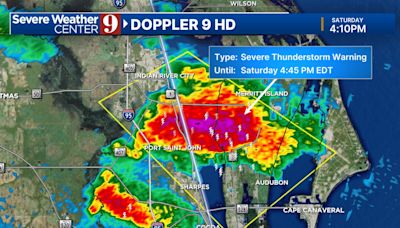 Severe storms brewing over Brevard County