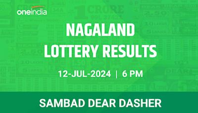 Nagaland Sambad Lottery Dear Dasher Friday Winners July 12 6 PM - Check Results