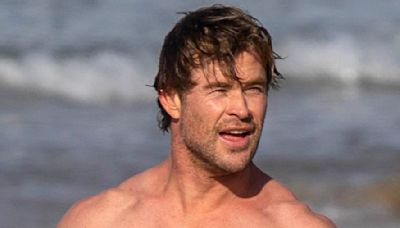 Chris Hemsworth flaunts toned physique at Byron Bay ahead of 41st bday