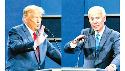Biden y Trump llegan empatados al debate