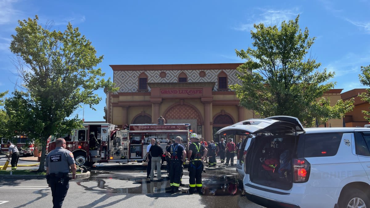 Grand Lux Cafe on Long Island catches fire