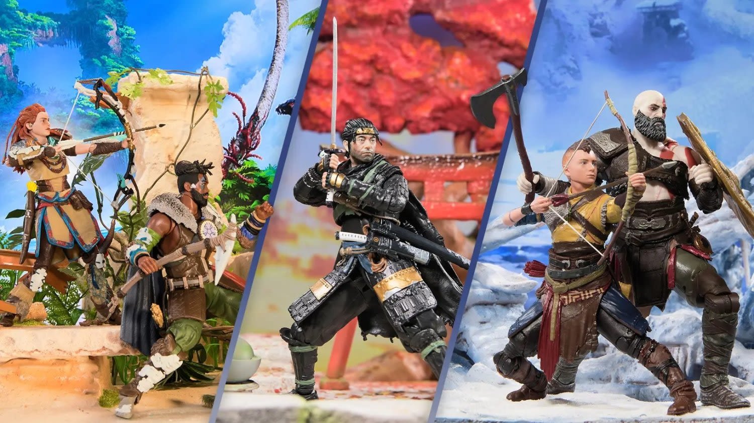 Official PlayStation collectible figures are coming for Horizon, God of War, and more