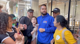 Citibank workers clash with climate activists outside New York office in protest over fossil fuel funding